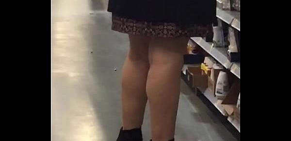  Flashing, hotwife, shopping fun